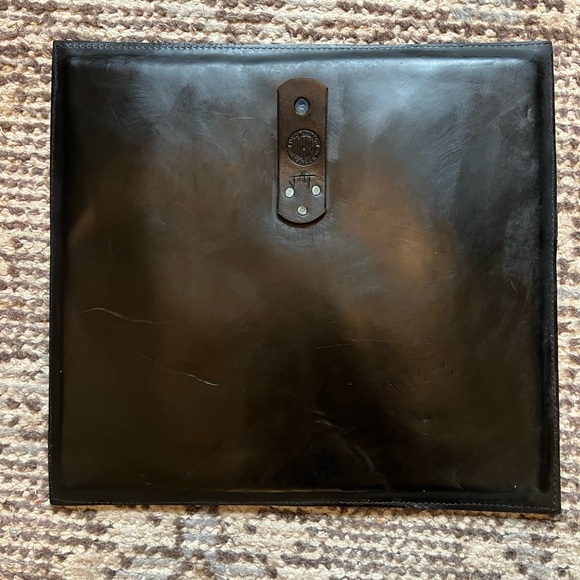 Vintage Long Hollow Leather Art Wall Hanging Picture Handmade - Picture 3 of 6